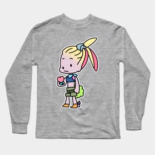 Rabbit & Peach Long Sleeve T-Shirt